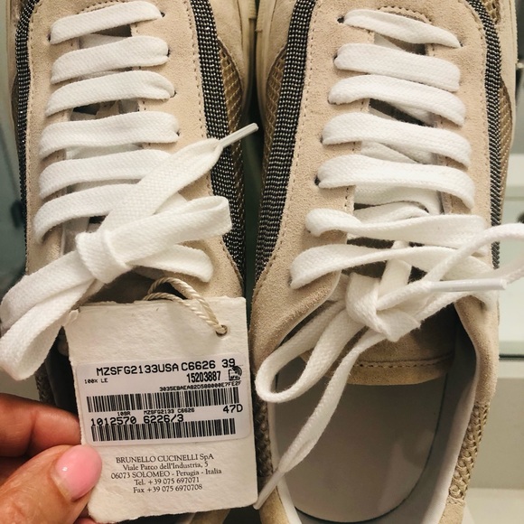 Brunello Cucinelli Pair of Sneakers. Size 39. - Picture 5 of 8
